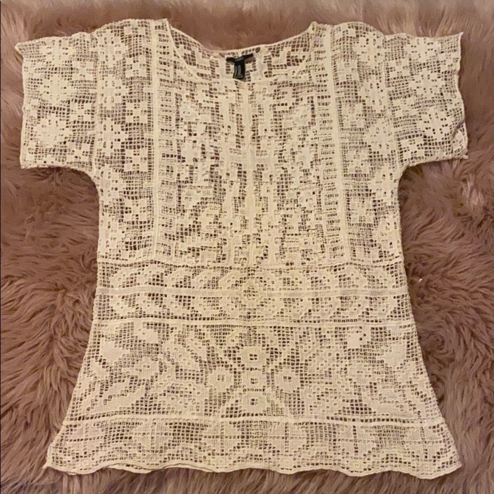 S/M Forever 21 Crochet Top